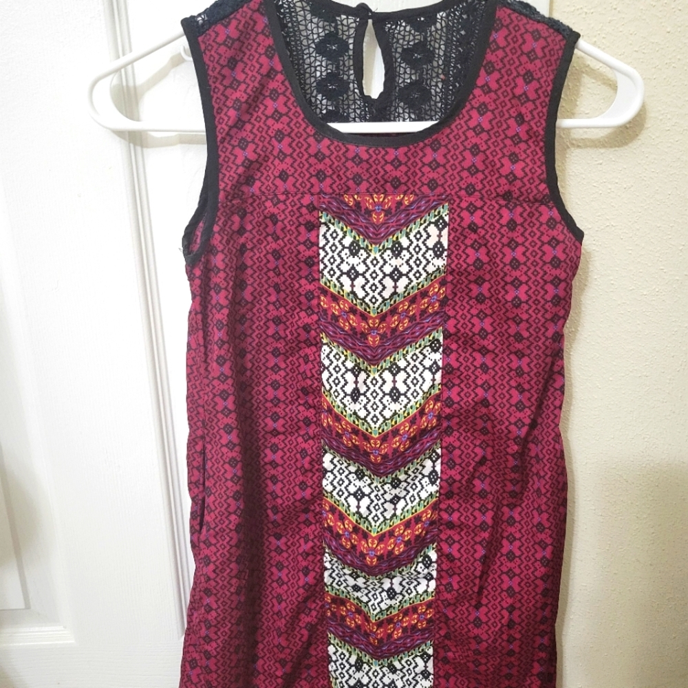Tribal Tank Top with Pockets